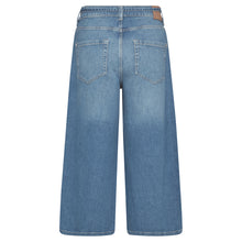 Indlæs billede til gallerivisning MOS MOSH Culotte Zack Jeans Capri Blue
