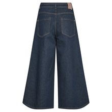 Indlæs billede til gallerivisning MOS MOSH Culotte Zack Jeans Capri Dark Blue
