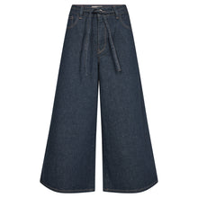 Indlæs billede til gallerivisning MOS MOSH Culotte Zack Jeans Capri Dark Blue
