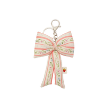Indlæs billede til gallerivisning MAANESTEN Bow Keychain Sum Stripe/Peach
