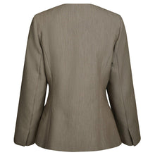Indlæs billede til gallerivisning NEO NOIR Frillis Fitted Blazer Dark Sand

