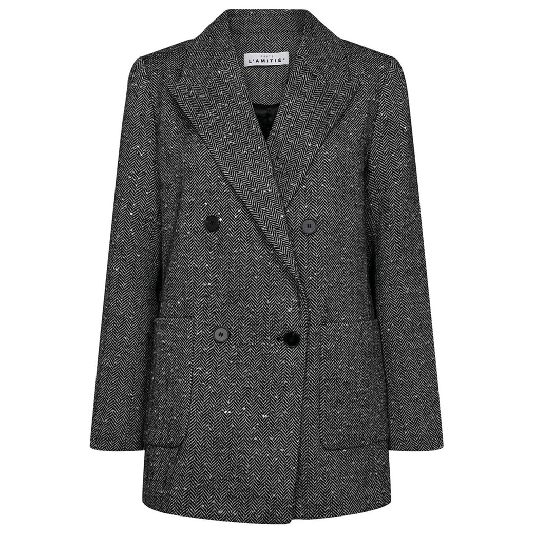 HAUTE L'AMITIE Herring Sequins Blazer Sort
