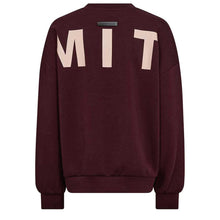 Indlæs billede til gallerivisning HAUTE L'AMITIE Maxi Split Logo Sweat Wine

