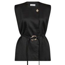 Indlæs billede til gallerivisning HAUTE L'AMITIE X Buckle Vest Sort
