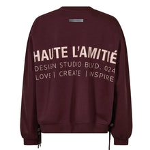 Indlæs billede til gallerivisning HAUTE L'AMITIÉ New Studio Tie Sweat Wine
