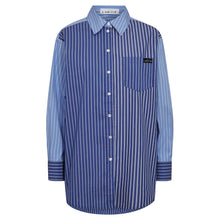 Indlæs billede til gallerivisning HAUTE L'AMITIE Blue Mix Stripe Shirt Blue Stripe
