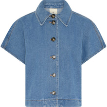 Indlæs billede til gallerivisning HEARTMADE Binca Denim Cape Deep Ocean
