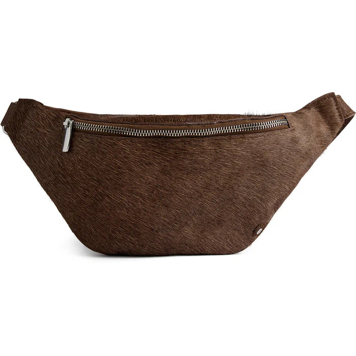 DEPECHE Hair-On Bumbag Walnut