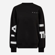 Indlæs billede til gallerivisning HAUTE L'AMITIÉ Maxi Split Logo Sweat Black
