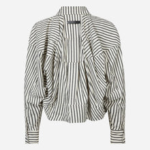 Indlæs billede til gallerivisning HAUTE L'AMITIÉ Sophie Mono Stripe Stone Shirt Black Stripe
