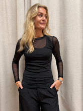 Indlæs billede til gallerivisning BLACK COLOUR Bcjessie Mesh Blouse Sort
