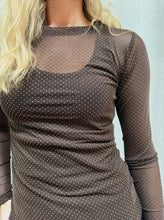 Indlæs billede til gallerivisning BLACK COLOUR Bcjessie Mesh Blouse Coffee
