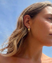 Indlæs billede til gallerivisning HULTQUIST COPENHAGEN s08673 Deep Sea Pearl Earrings
