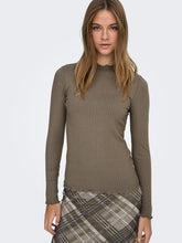 Indlæs billede til gallerivisning JDY Fransiska Ls Hi-Neck Top Walnut
