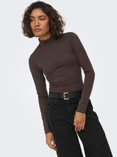 Indlæs billede til gallerivisning JDY Ava New Turtleneck Top Chocolate Torte
