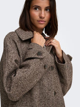 Indlæs billede til gallerivisning JDY Yvinga Herringbone Long Coat Chocolate Torte
