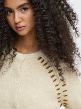 Indlæs billede til gallerivisning JDY Zoey Ella Stitch Cardigan Oatmeal
