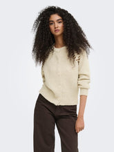 Indlæs billede til gallerivisning JDY Zoey Ella Stitch Cardigan Oatmeal
