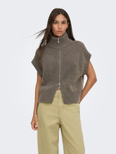 Indlæs billede til gallerivisning JDY Lea Sl 2way Zip Vest Falcon
