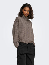 Indlæs billede til gallerivisning JDY Yumi Check Jacket Dark Brown

