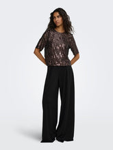 Indlæs billede til gallerivisning JDY Dina Life Pleat Wide Pant Sort

