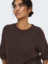 Indlæs billede til gallerivisning JDY Dicte SS Pull Knit Chocolate Torte
