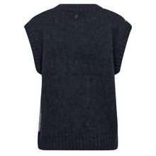 Indlæs billede til gallerivisning MOS MOSH Jennine Knit Vest Salute Navy
