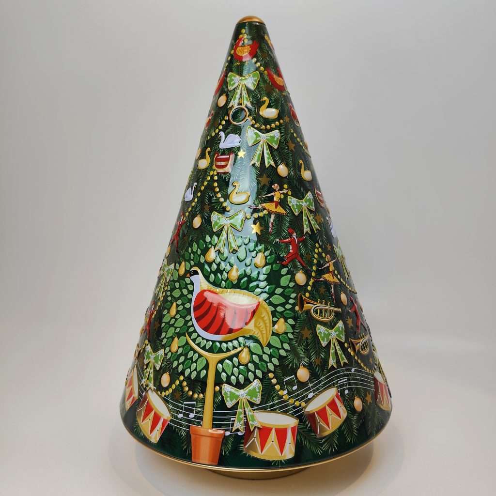 KMP Grønt Juletræ Spille Kagedåse