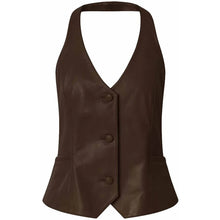 Indlæs billede til gallerivisning DEPECHE Kimmi Vest Dark Chocolate
