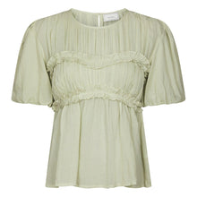 Indlæs billede til gallerivisning NEO NOIR Kiril S Voile Blouse Pistachio
