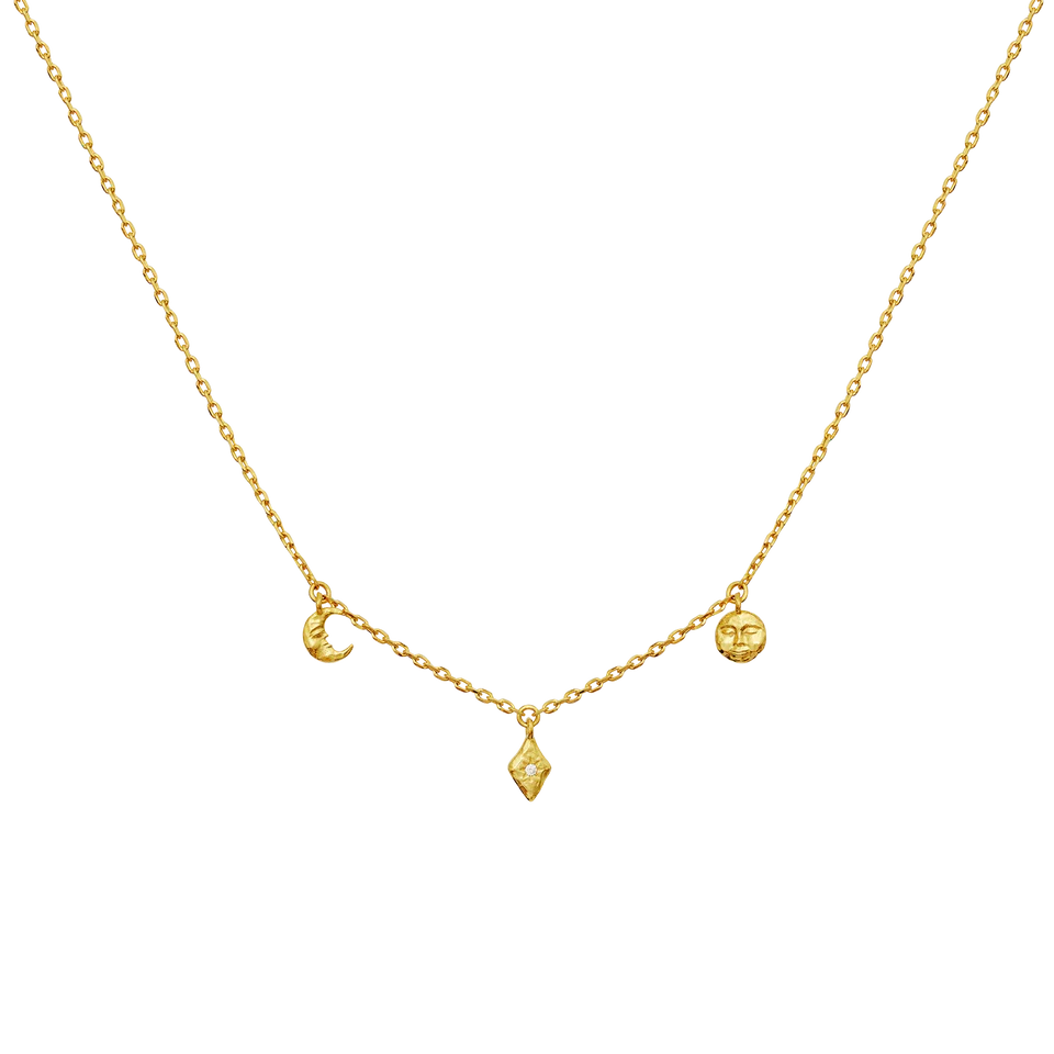 MAANESTEN Lea Necklace (guld/sølv)