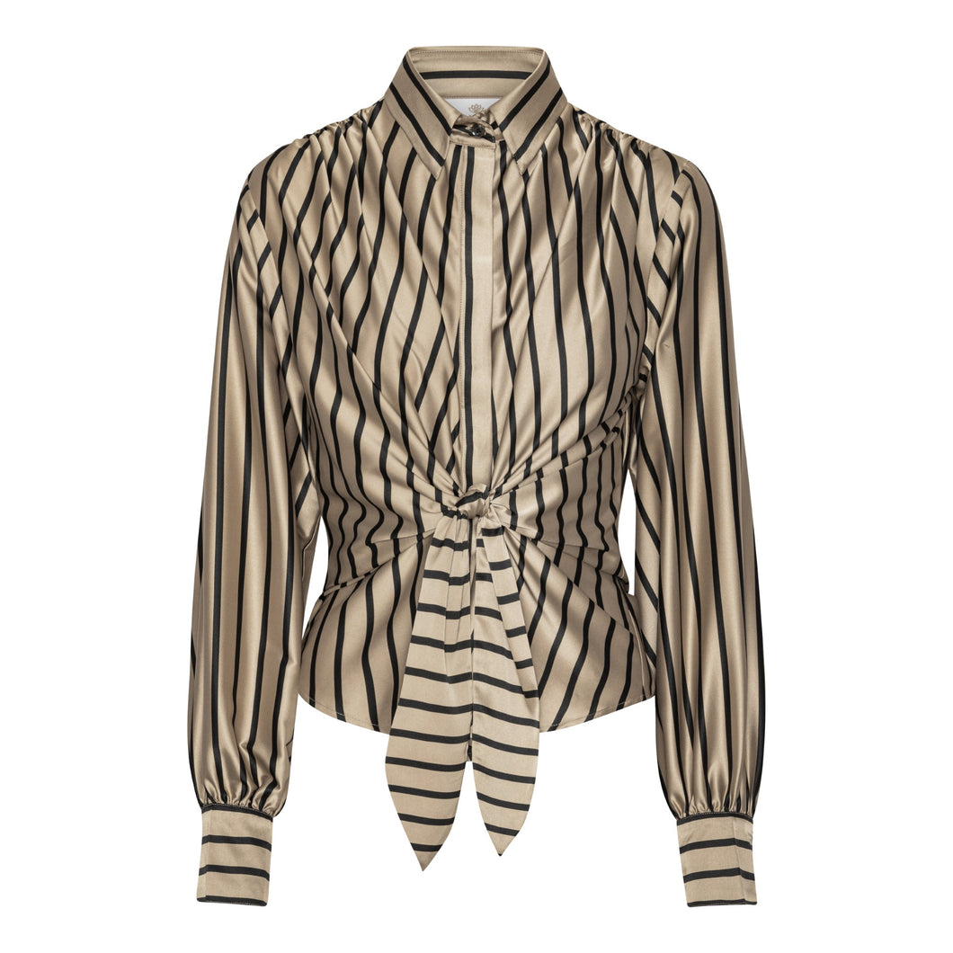 KARMAMIA Lee Shirt Tan Stripe