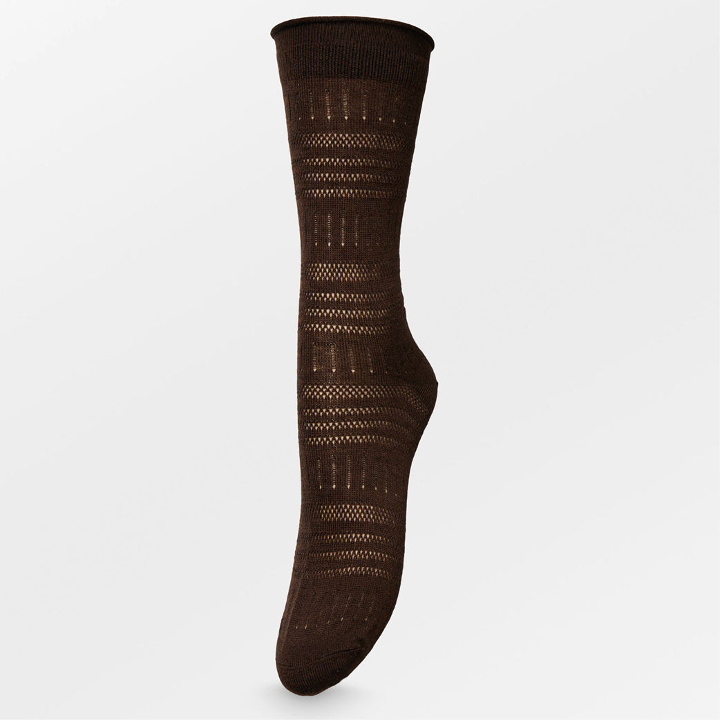 BECK SÖNDERGAARD Lucretia Wola Sock Hot Fudge Brown