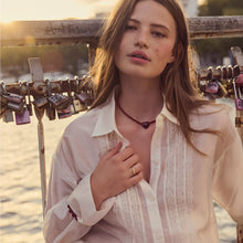 Indlæs billede til gallerivisning MAANESTEN Maroon Heart Necklace
