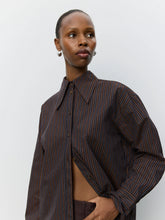 Indlæs billede til gallerivisning SOFIE SCHNOOR Mashasw Striped Shirt Dark Plum
