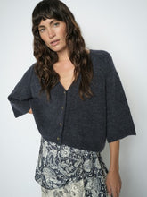 Indlæs billede til gallerivisning MOS MOSH Thora Lizet Knit Cardigan India Ink
