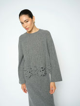 Indlæs billede til gallerivisning MOS MOSH Vanju Liora Lace Knit Thunderstorm
