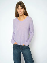 Indlæs billede til gallerivisning MOS MOSH Mape Sophia V-Neck Knit Violet Tulip
