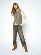 Indlæs billede til gallerivisning MOS MOSH Abigail Utah Vest Dark Camel
