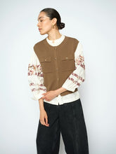 Indlæs billede til gallerivisning MOS MOSH Ayana Wool Knit Vest Dark Camel
