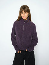 Indlæs billede til gallerivisning MOS MOSH Thora Knit Zip Cardigan Sweet Grape
