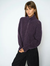Indlæs billede til gallerivisning MOS MOSH Thora Knit Zip Cardigan Sweet Grape
