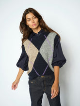 Indlæs billede til gallerivisning MOS MOSH Jennine Knit Vest Salute Navy
