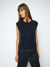 Indlæs billede til gallerivisning MOS MOSH Almine Thora Knit Vest Salute Navy
