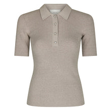 Indlæs billede til gallerivisning NEO NOIR Manama Knit Blouse Warm Grey
