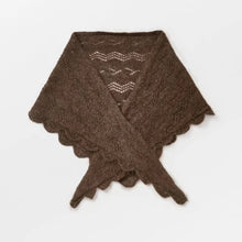 Indlæs billede til gallerivisning BECK SÖNDERGAARD Opany Triangle Scarf Hot Fudge Brown
