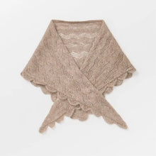 Indlæs billede til gallerivisning BECK SÖNDERGAARD Opany Triangle Scarf Melange Brown
