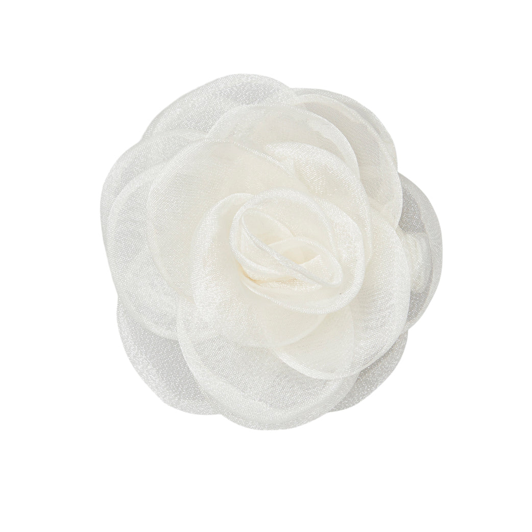 BECK SÖNDERGAARD Orchia Flower Hair Tie White