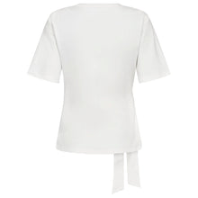 Indlæs billede til gallerivisning CO' COUTURE Oriane Pleat Tie Tee Hvid
