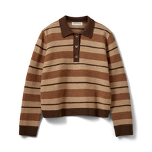 Indlæs billede til gallerivisning SOFIE SCHNOOR Storma Knit Polo Brown Melange
